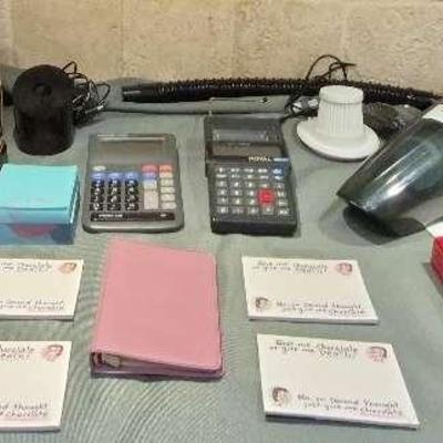Hand-held Vacuum Cleaner, Vintage Scale, Calculators, Post-It Notes, and More
