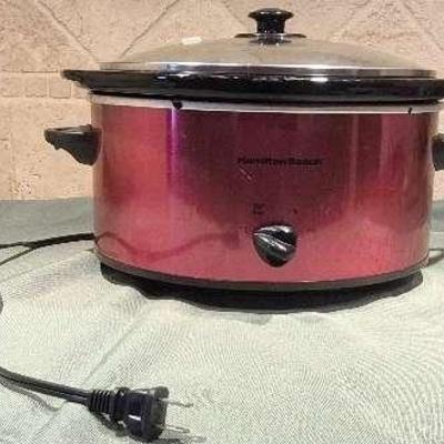 Hamilton Beach Red Slowcooker
