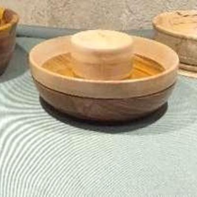 Handmade Decorative Wooden Bowls Assortment 