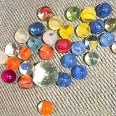 Cat's Eye Marbles; 30 Count 