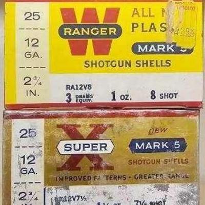 4  Box of SuperX and W Ranger 12-GA Shotgun Shells 