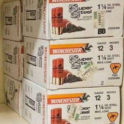 6 Boxes Of Remington 12-GA Super Steel Shot
