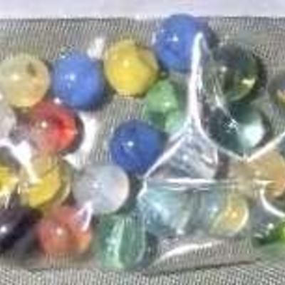 Cat's Eye Marbles; 30 Count 