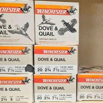 7 Boxes Of Remington 20-GA Dove And Quail Shot