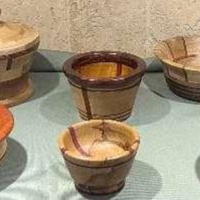 Handmade Decorative Wooden Bowl Assortment By Steve Alexander 