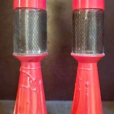 2 Vintage Avon "Remember When" Gas Pump Aftershave Bottles