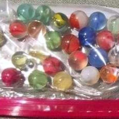 Cat's Eye Marbles; 30 Count 