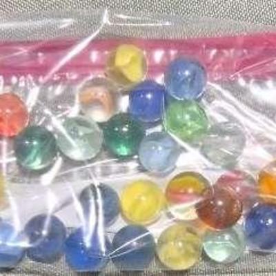 Cat's Eye Marbles; 30 Count 