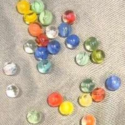 Cat's Eye Marbles; 30 Count 