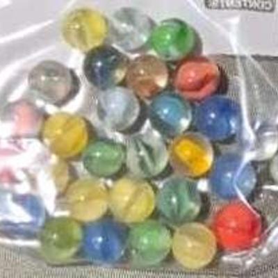 Cat's Eye Marbles; 30 Count 