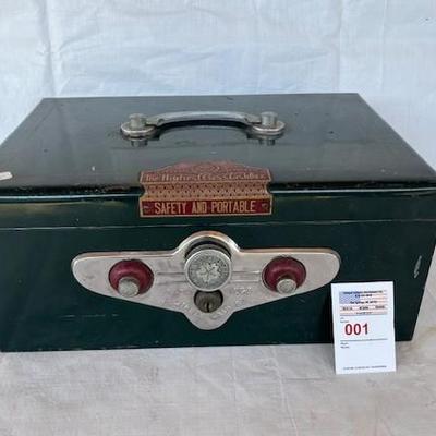 Antique Cash Box - No combination or keys
