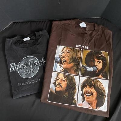 Music T-Shirts The Beatles “Let It Be” & Hard Rock Cafe Hollywood
