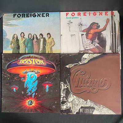 1970's Rock Albums Featuring Boston, Foreigner & Chicago