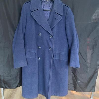 Landis Clothes Inc. Men’s Wool Overcoat- Blue Size 41L