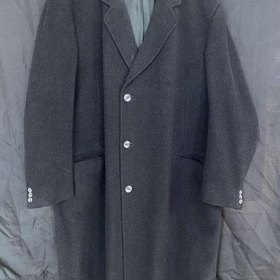 Di Silver Cashmere Blend Woven In Italy And Made In Czech Republic Long Coat