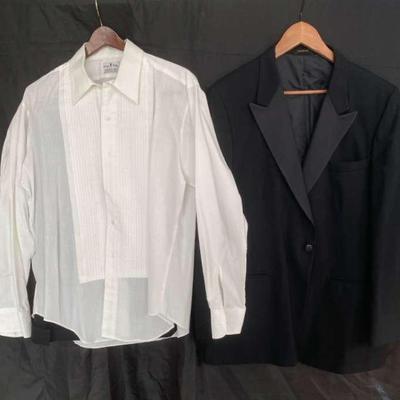 Raffinati Robert Wagner Collection Tux Jacket & Pants Size 37 With White Shirt