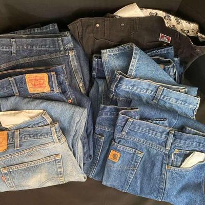 Levi’s, Carhartt, Wrangler, Cabellas Jeans & Ben Davis Pants 46X30