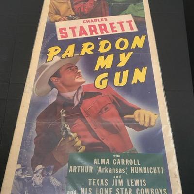 Pardon My Gun Starring Charles Starrett Poster