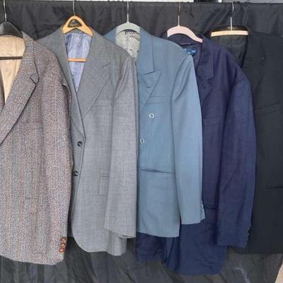 Five Sports Coats Ralph Lauren, Bradbury, Regent & More Sizes Vary 44-48