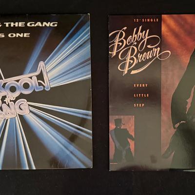 Lot 416: Lot of 2 Vintage Vinyl Records – Kool & The Gang As One & Bobby Brown Every Little Step (12