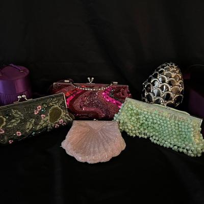 Lot 311: Vintage Clutches - Beaded, Embroidered, Cloched 