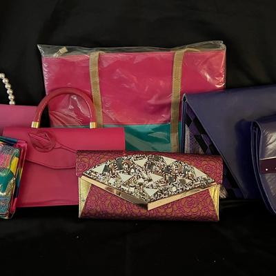 Lot 309: Vintage Clutches - Colorful, Sequin, Satin