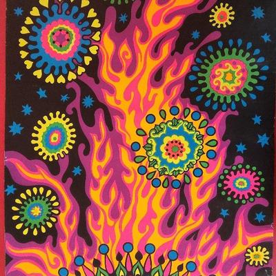 Michael Rhodes Black Light Poster 1969 The Third Eye Inc.
