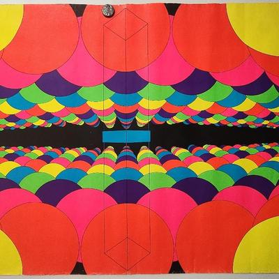 Psychedelic Blacklight Poster from Poster Prints © 1969 PLYMOUTH SQUARE CENTER • CONSHOHOCKEN. PA