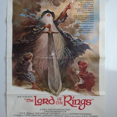 Movie Poster 1978 Animated Film The Lord of the Rings