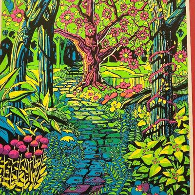 Let It Be Black Light Poster 1971 Ed Phelps 
