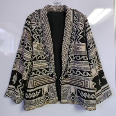 Boho Geometric Short Jacket SZ S-M