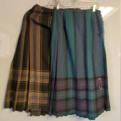 Aljean Wool Pleated Skirt SZ 10