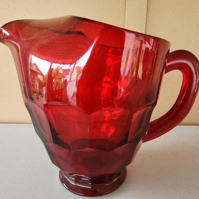Georgian Ruby Red Pitcher 