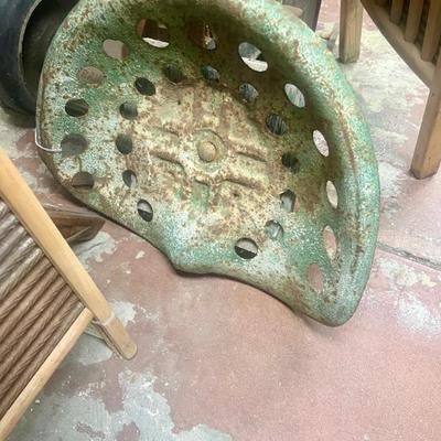 Vintage Metal Tractor Seat