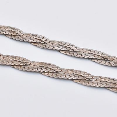 Sterling Silver Woven Necklace