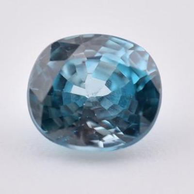 2.2 Carat Natural Round Blue Zircon - VS