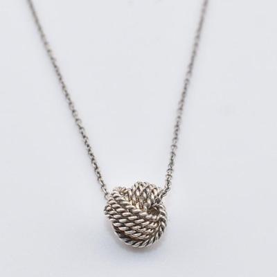 Tiffany & Co. Love Knot - Sterling Silver Necklace & Pendant