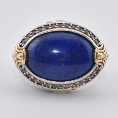 Konstantino - Sterling Silver & 18k Yellow Gold Lapis Lazuli Filigree Ring