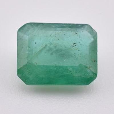 2.1 Carat Treated Rectangular Emerald - SI1