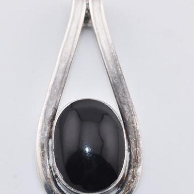 Sterling Silver Enamel Drop Pendant