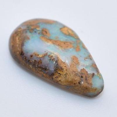 3 Carat Natural Unheated Pear Boulder Opal