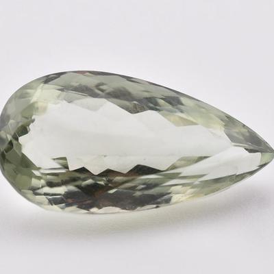 22.3 Carat Natural Pear Green Amethyst - VVS