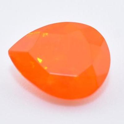 1.7 Carat Pear Orange Opal - AAA