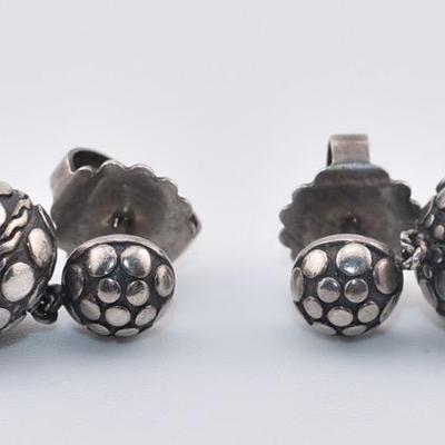 John Hardy - Sterling Silver Dot Dangle Earrings