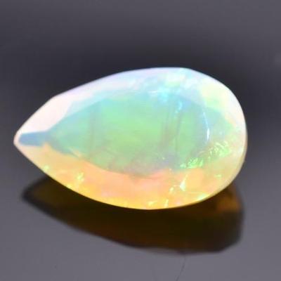 2.8 Carat Natural Unheated Pear Fire Opal - AAA