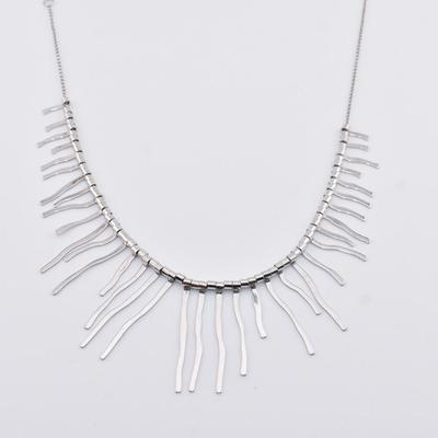 Sterling Silver Fringe Necklace