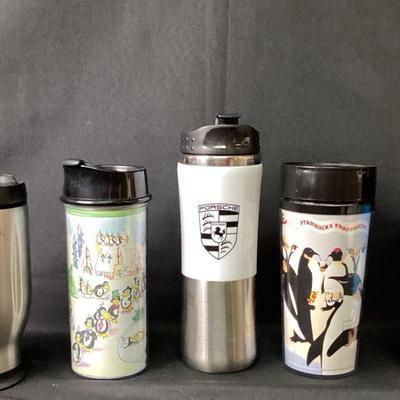 Starbucks & Porche Travel Mugs 
