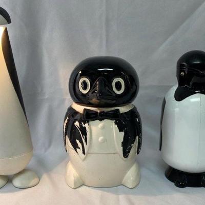 Penguin Lamp, Metrokane Thermos, & Cookie Jar 