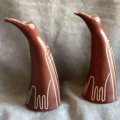 Drostdy Ware Hand Decorated South African Art Pottery Penguins