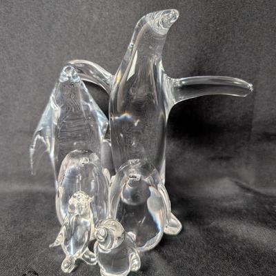 Murano and Other Signed Glass Penguins 
